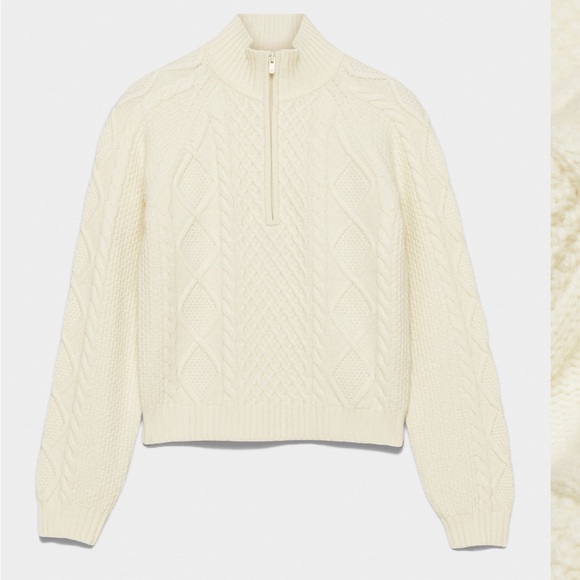 Aritzia Sunday Best Boreal 1/4 Zip Sweater - Picture 1 of 5